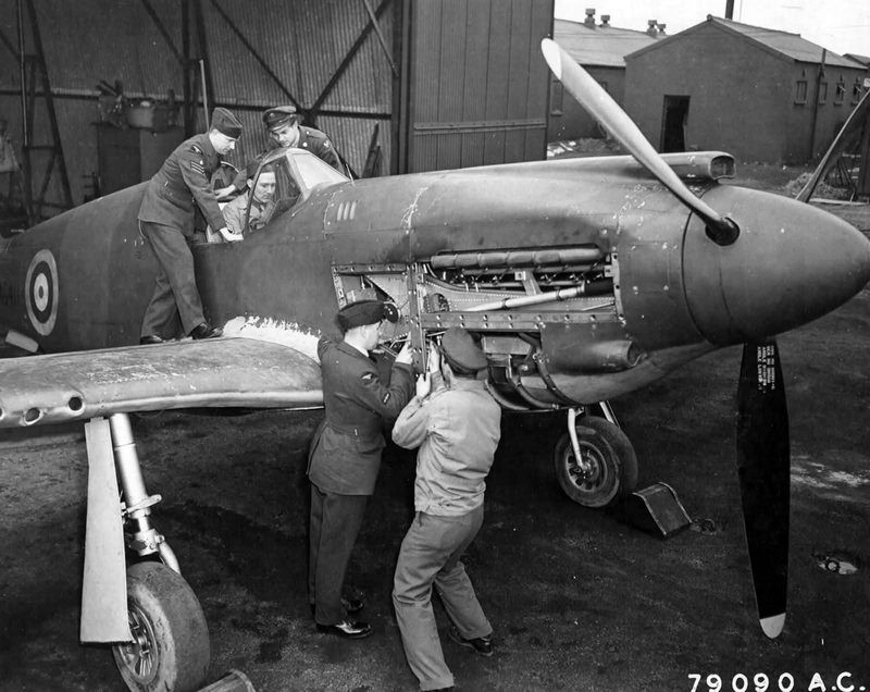 Raf_Mustang_I_AG411_At_RAF_Burtonwood_England