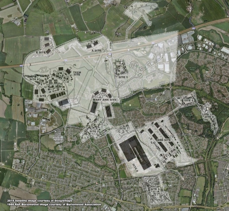 burtonwood then and now photo ovarlay