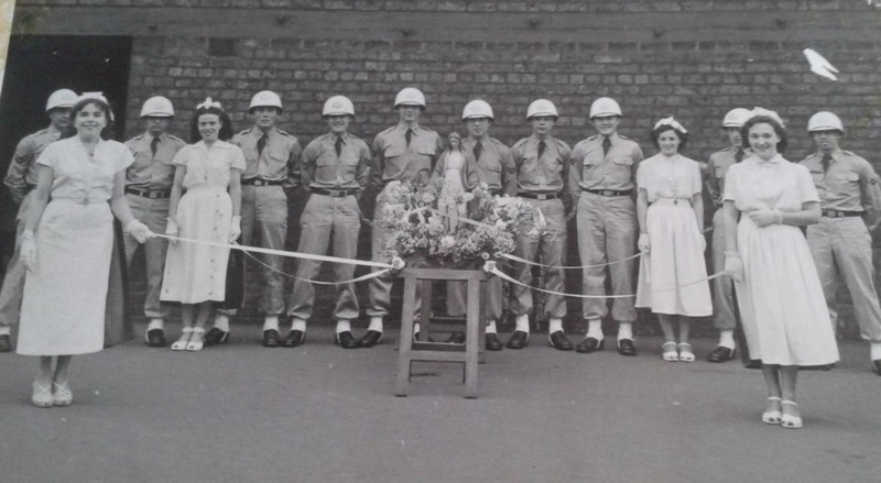 walking day sacred heart 1952 behind the church in the school yard photo 2